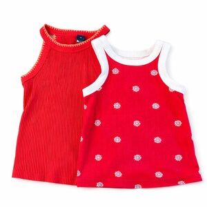 Old Navy Girls Ribbed Tank Tops Set XS 5T Summer Tanks